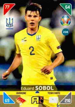 2020 Panini Euro 2020 Kick off Adrenalyn XL #208 Eduard Sobol