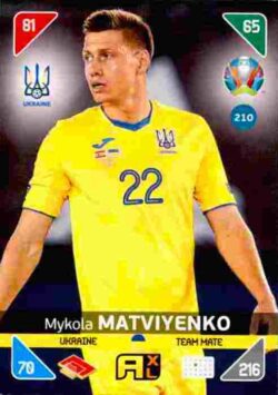 2020 Panini Euro 2020 Kick off Adrenalyn XL #210 Mykola Matviyenko