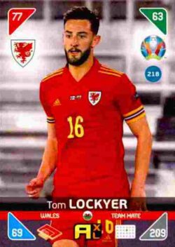 2020 Panini Euro 2020 Kick off Adrenalyn XL #218 Tom Lockyer