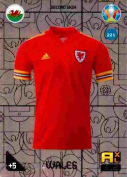 2020 Panini Euro 2020 Kick off Adrenalyn XL #221 Wales Jersey