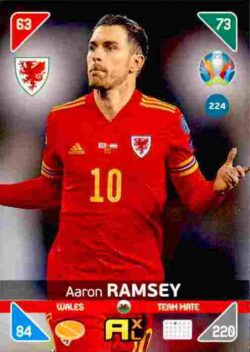 2020 Panini Euro 2020 Kick off Adrenalyn XL #224 Aaron Ramsey