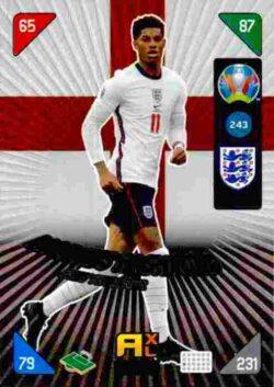 2020 Panini Euro 2020 Kick off Adrenalyn XL #243 Marcus Rashford