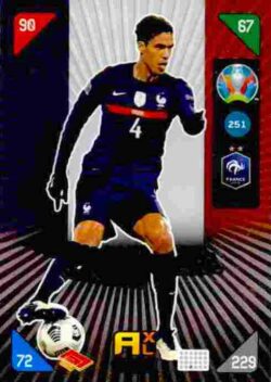 2020 Panini Euro 2020 Kick off Adrenalyn XL #251 Raphael Varane