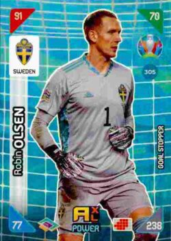 2020 Panini Euro 2020 Kick off Adrenalyn XL #305 Robin Olsen