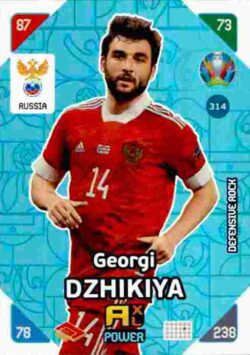 2020 Panini Euro 2020 Kick off Adrenalyn XL #314 Georgi Dzhikiya