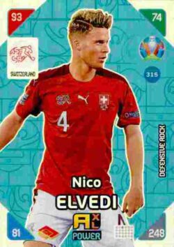 2020 Panini Euro 2020 Kick off Adrenalyn XL #315 Nico Elvedi