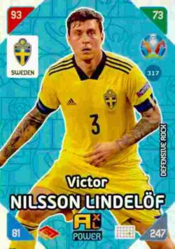 2020 Panini Euro 2020 Kick off Adrenalyn XL #317 Victor Nilsson Lindelof