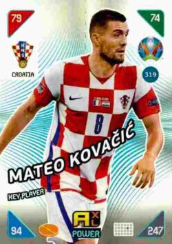 2020 Panini Euro 2020 Kick off Adrenalyn XL #319 Mateo Kovačić