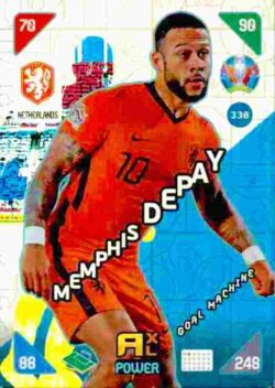 2020 Panini Euro 2020 Kick off Adrenalyn XL #338 Memphis Depay