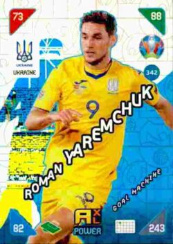 2020 Panini Euro 2020 Kick off Adrenalyn XL #342 Roman Yaremchuk