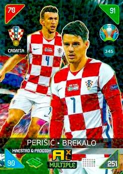 2020 Panini Euro 2020 Kick off Adrenalyn XL #345 Perisić-Brekalo