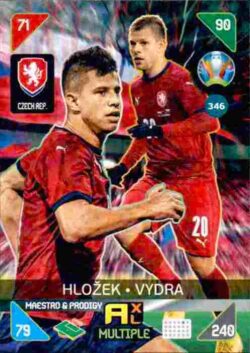 2020 Panini Euro 2020 Kick off Adrenalyn XL #346 Hlozek-Vydra