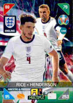 2020 Panini Euro 2020 Kick off Adrenalyn XL #348 Rice-Henderson