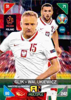 2020 Panini Euro 2020 Kick off Adrenalyn XL #355 Glik-Walukiewicz