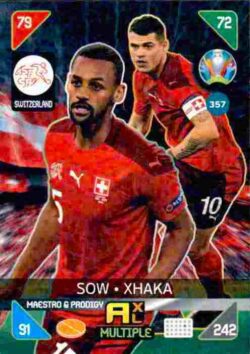 2020 Panini Euro 2020 Kick off Adrenalyn XL #357 Sow-Xhaka