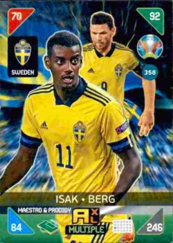 2020 Panini Euro 2020 Kick off Adrenalyn XL #358 Isak-Berg