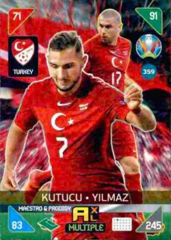 2020 Panini Euro 2020 Kick off Adrenalyn XL #359 Kutucu-Yilmaz