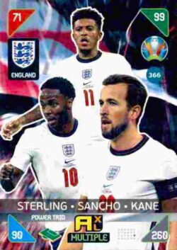 2020 Panini Euro 2020 Kick off Adrenalyn XL #366 Sterling-Sancho-Kane