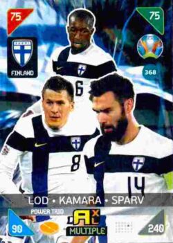 2020 Panini Euro 2020 Kick off Adrenalyn XL #368 Lod-Kamara-Sparv