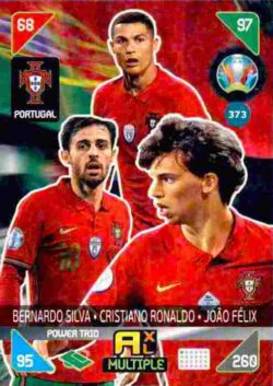 2020 Panini Euro 2020 Kick off Adrenalyn XL #373 Silva-Ronaldo-Felix