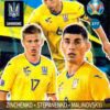 2020 Panini Euro 2020 Kick off Adrenalyn XL #377 Zinchenko-Stepanenko-Malinovskyi