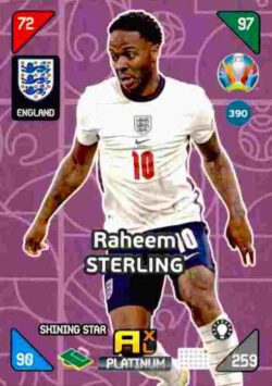 2020 Panini Euro 2020 Kick off Adrenalyn XL #390 Raheem Sterling