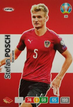 2020 Panini Euro 2020 Preview Adrenalyn XL #036 Stefan Posch