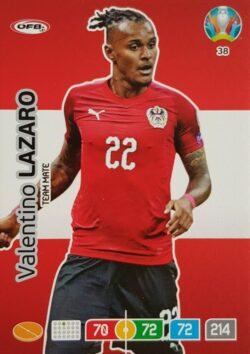 2020 Panini Euro 2020 Preview Adrenalyn XL #038 Valentino Lazaro