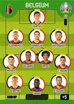 2020 Panini Euro 2020 Preview Adrenalyn XL #063 Belgium Line-Up