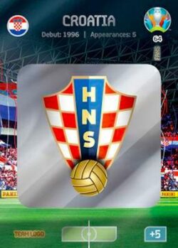 2020 Panini Euro 2020 Preview Adrenalyn XL #064 Croatia Country Badge