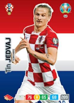 2020 Panini Euro 2020 Preview Adrenalyn XL #068 Tin Jedvaj