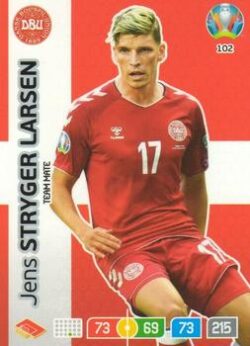 2020 Panini Euro 2020 Preview Adrenalyn XL #102 Jens Stryger Larsen