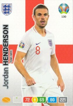 2020 Panini Euro 2020 Preview Adrenalyn XL #130 Jordan Henderson