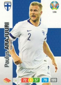 2020 Panini Euro 2020 Preview Adrenalyn XL #156 Paulus Arajuuri