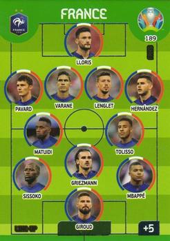 2020 Panini Euro 2020 Preview Adrenalyn XL #189 France Line-Up