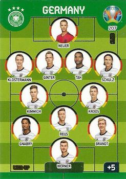 2020 Panini Euro 2020 Preview Adrenalyn XL #207 Germany Line-Up