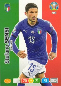 2020 Panini Euro 2020 Preview Adrenalyn XL #215 Stefano Sensi