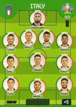 2020 Panini Euro 2020 Preview Adrenalyn XL #225 Italy Line-Up