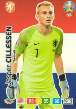 2020 Panini Euro 2020 Preview Adrenalyn XL #227 Jasper Cillessen