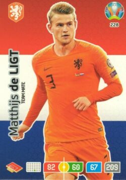 2020 Panini Euro 2020 Preview Adrenalyn XL #228 Matthijs de Ligt