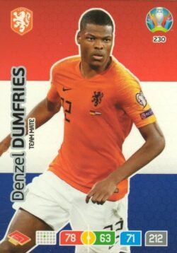 2020 Panini Euro 2020 Preview Adrenalyn XL #230 Denzel Dumfries