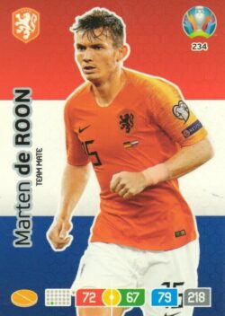 2020 Panini Euro 2020 Preview Adrenalyn XL #234 Marten de Roon