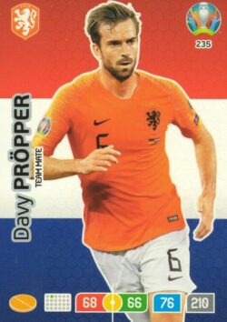 2020 Panini Euro 2020 Preview Adrenalyn XL #235 Davy Propper