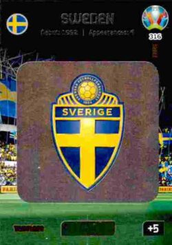 2020 Panini Euro 2020 Preview Adrenalyn XL #316 Sweden Country Badge