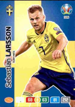 2020 Panini Euro 2020 Preview Adrenalyn XL #326 Sebastian Larsson