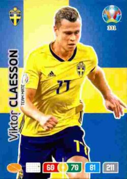 2020 Panini Euro 2020 Preview Adrenalyn XL #331 Viktor Claesson