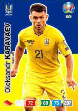 2020 Panini Euro 2020 Preview Adrenalyn XL #356 Oleksandr Karavaev