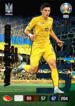 2020 Panini Euro 2020 Preview Adrenalyn XL #358 Vitaliy Mykolenko