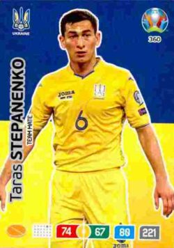 2020 Panini Euro 2020 Preview Adrenalyn XL #360 Taras Stepanenko