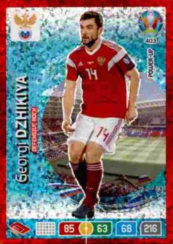 2020 Panini Euro 2020 Preview Adrenalyn XL #403 Georgi Dzhikiya